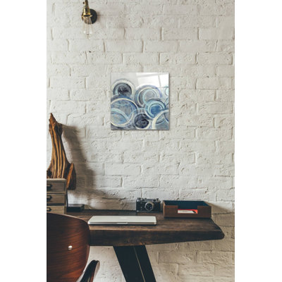 «Variation Blue Gray II» par Silvia Vassileva, art mural en verre acrylique