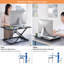 Adjustable Height Plastic / Acrylic Iron Standing Desk Converter