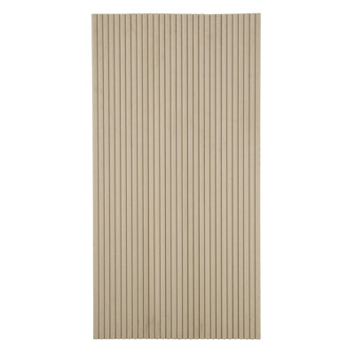 106" x 24" Flexible Fluted Semi-Circle Wood Shiplap Wood Wall Paneling, 3D Wall Paneling For Interior Wall Décor