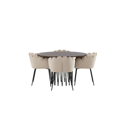 Azaree 4 - Person Dining Set