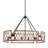 6 - Light Steel Dimmable Drum Chandelier-1738496632