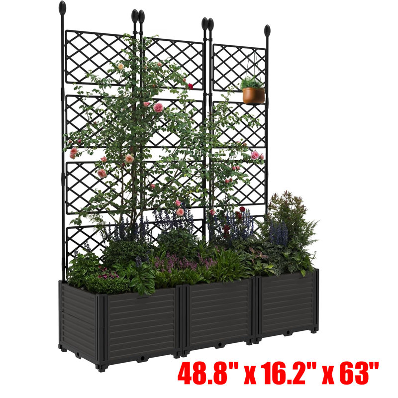 Planter Box, 160cm H x 41.1cm W x 124cm D, Yes