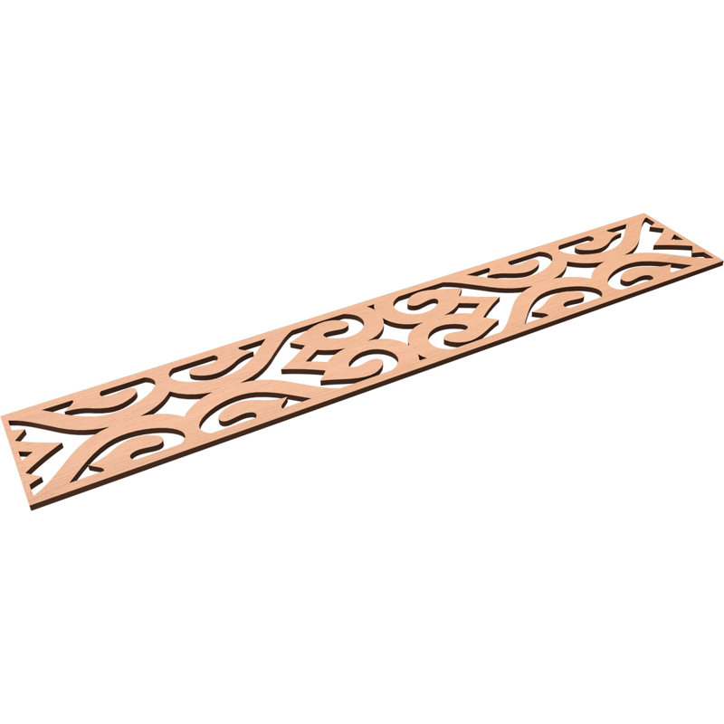 Moulure de chantournage Keene, Aulne, H 8 po x l 46,625 po x P 0,375 po