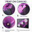 Impression sur toile mauve, gris et fragiles - Poppies-1657634274-1657634276