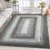Machine Washable Area Rugs with Non-Slip Backing for Hallway Living Room Bedroom Kitchen and Laundry Room Vintage Carpet Low Pile Rug