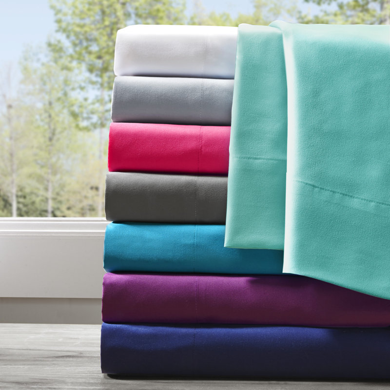 Intelligent Design Microfiber All Season Soft Touch Sheet Set, Pink, Full Sheet set + 2 Pillowcases