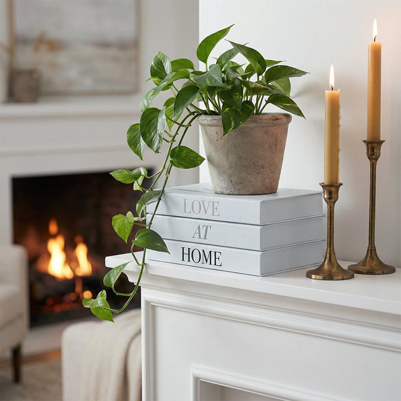 Ensemble de 3 faux livres décoratifs modernes (ensemble de 3)