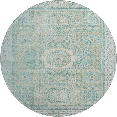 Premium Machine Washable Lubbers AMF1740 Border Rug