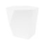 Table basse, moderne et fonctionnelle, formes géométriques, à débordement, design blanc, fonctionnelle à des fins décoratives, aucun assemblage requis-2020211388