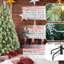Arbre de Noël 6 pi avec 300 lumières DEL blanc chaud - 988 pointes en PVC et aiguilles dures, 66 pommes de pin, conception à branches articulées, support en métal robuste - arbre de Noël réaliste-1379372941