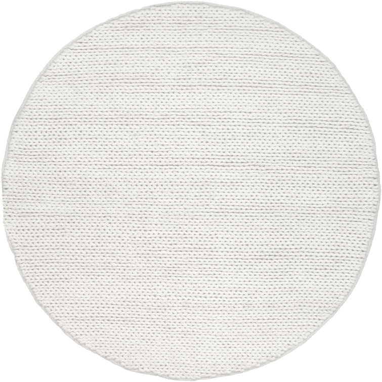 Dunanney Hand Braided Ivory Area Rug