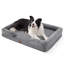 Lit orthopédique pour chien, canapé-lit lavable imperméable avec housse amovible, base antidérapante pour chiens de grande et moyenne taille-113294262-113294263