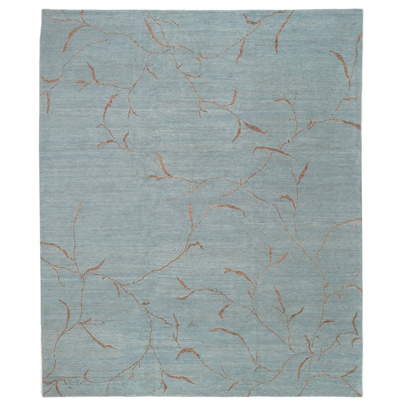 Iceplum Handmade Wool Floral Area Rug, Rectangle 8' x 10'