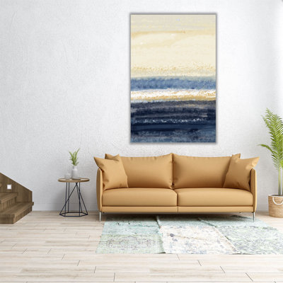 «Abstract Midnight Blue 1», reproduction d'art sur toile