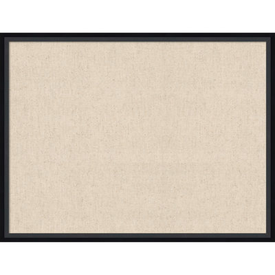  Framed Fabric Pinboard, Natural Linen by The Creative Bunch Studio Printed Bulletin Board for Use as a Vision Board or Wall Organization