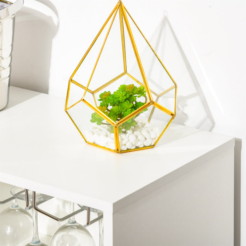 Hiligua 20 Bottle Floor Wine Bottle & Glass Rack in White
