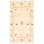 Tapis crème Kashkuli Gabbeh 3 pi 6 po x 6 pi 2 po