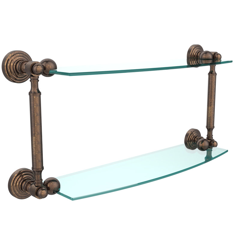 Beresford 2 Piece Tiered Shelf, 22" W x 8.5" H, Venetian Bronze