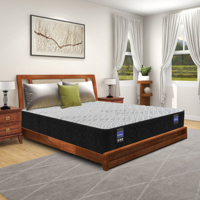 Choudhary 12" Firm Hybrid Mattress with Cooling Gel & Encased Coils, Made in USA