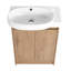 Meuble-lavabo autoportant de 23 po - style moderne, compact, portes à fermeture douce, espace de rangement généreux avec autoportant, abondant