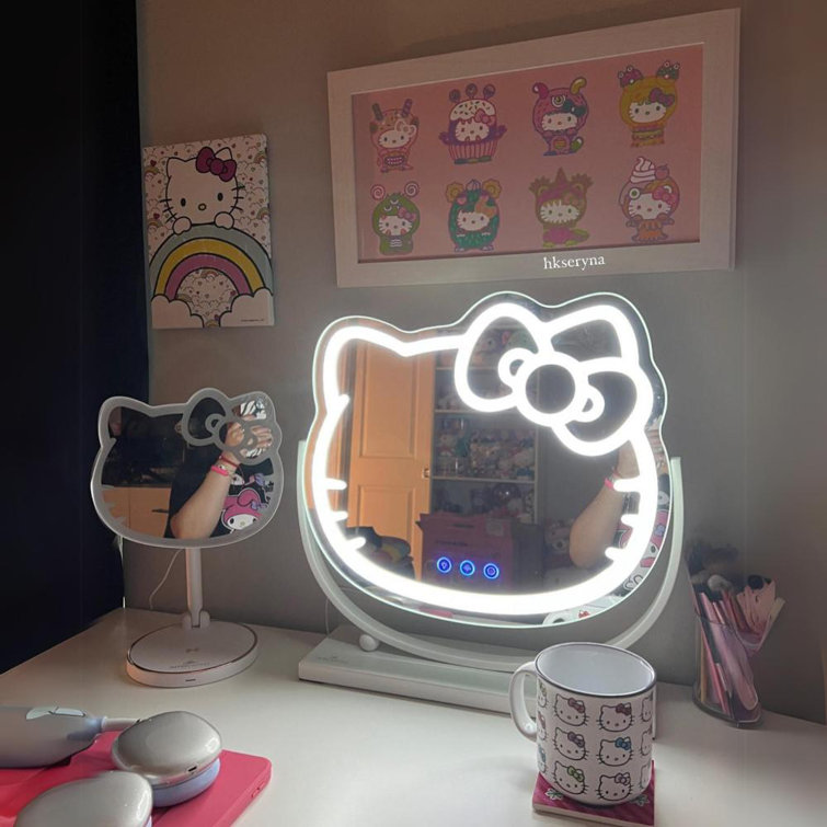Impressions Vanity Hello Kitty Cute Tri Tone LED Makeup Mirror