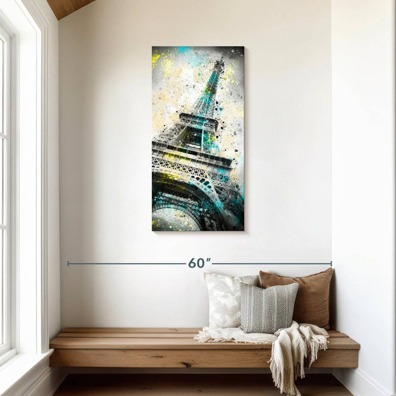 Eiffel Tower Splash, 42" H x 21" W
