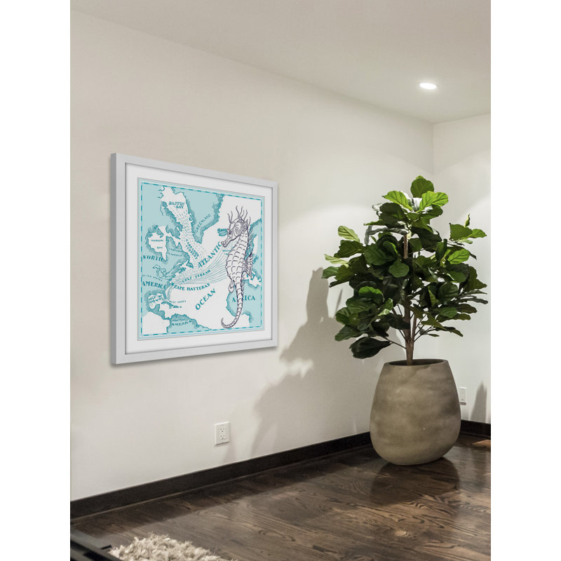 Seahorse - Print on Canvas, 51cm H x 51cm W x 3.81cm D
