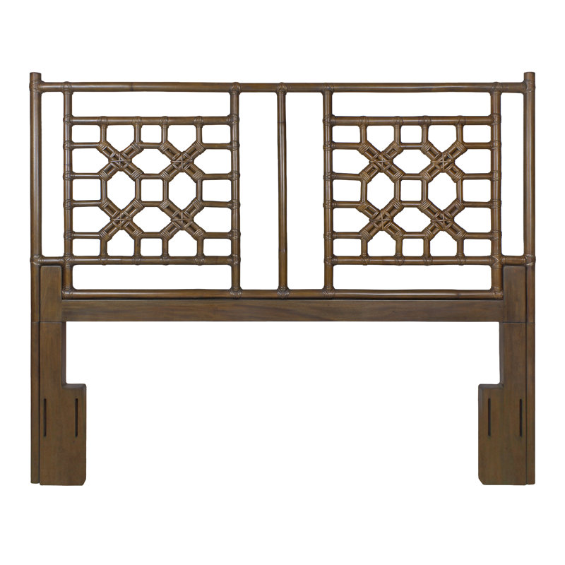 Tête de lit en rotin, Double/Grand, Medium Brown