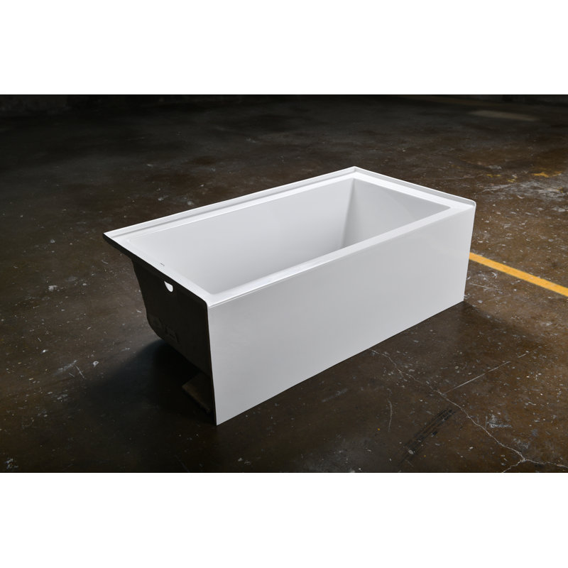 Sparta 60'' x 30'' Soaking Acrylic Bathtub, Left