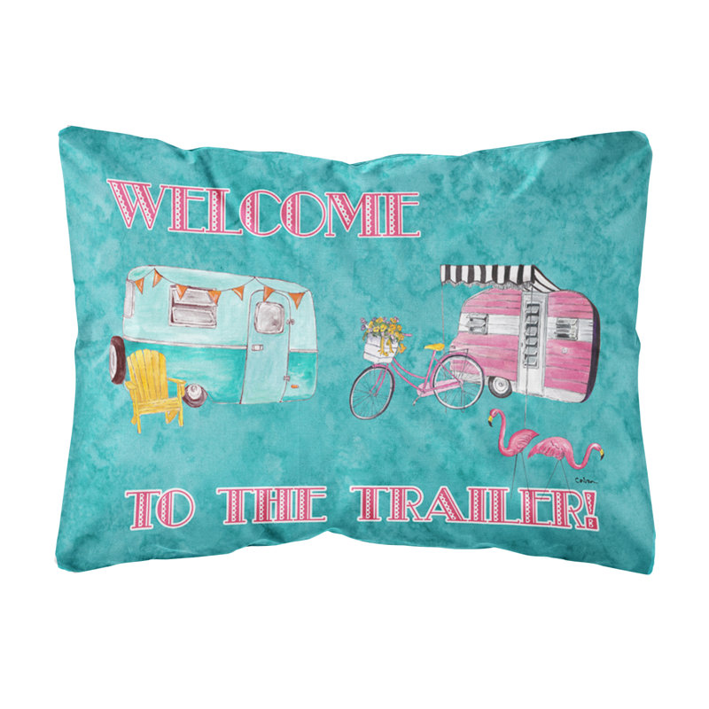 Coussin intérieur/extérieur Welcome To The Trailer