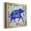 Painted Elephant I - Single Picture Frame Print on Canvas-608763009-608763068