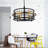 4 - Light Dimmable Drum Chandelier