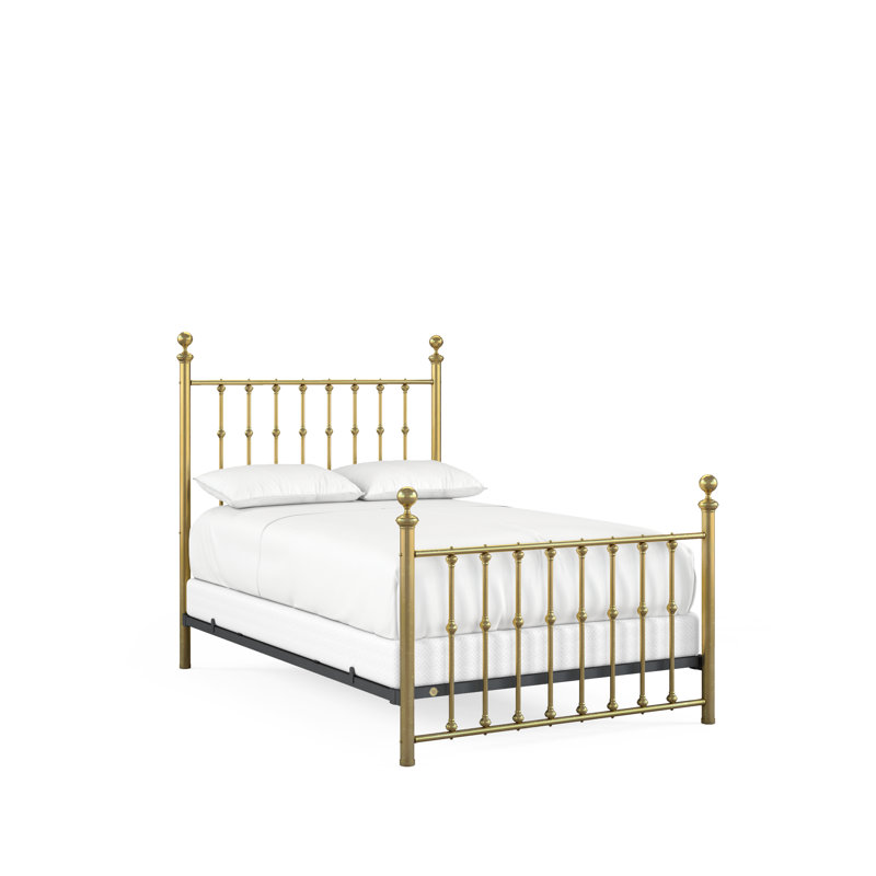 104 Palisade Bed | Complete Standard, Full, Natural Brass