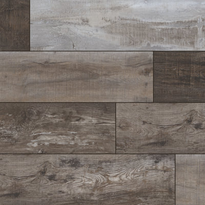 Plancher de vinyle de luxe imperméable Parkland Holloway Hearth 9 po x 60 po 5 mm 12 mil