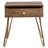 1 Drawer Draw Side Table with Hairpin Legs