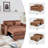 Radislava Convertible Sleeper Sofa Bed, 55.51" Modern 3-in-1 Futon Couch-1529066905