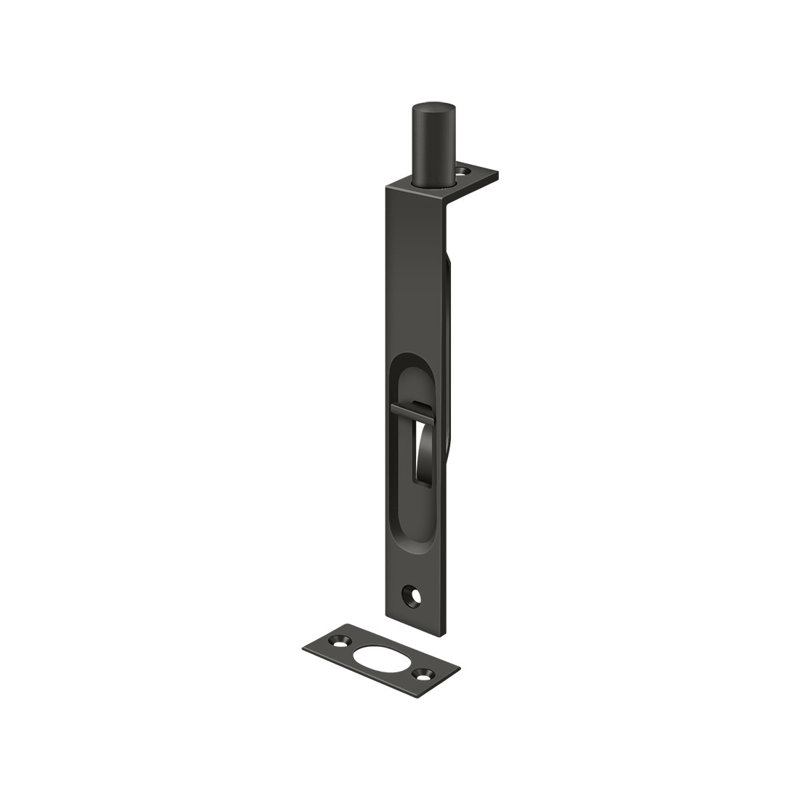 Deltana 6FBS10B 6" Flush Bolt; Heavy Duty; Square; Oil Rubbed Bronze Finish, Oil Rubbed Bronze