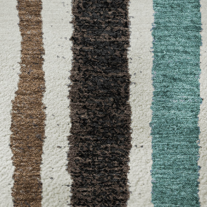 Premium Machine Washable Kemmer AMF1961 Stripes Rug, Rectangle 10' x 14'