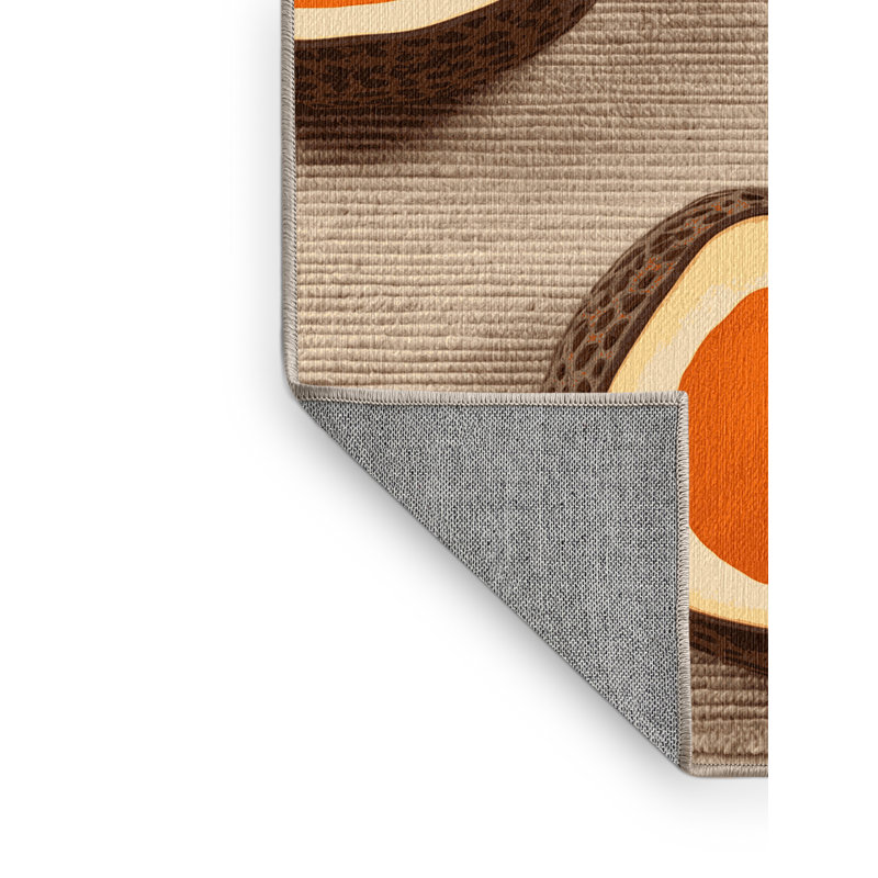  Tapis lavable Mamey Sapote, Rectangle 5 pi x 7 pi
