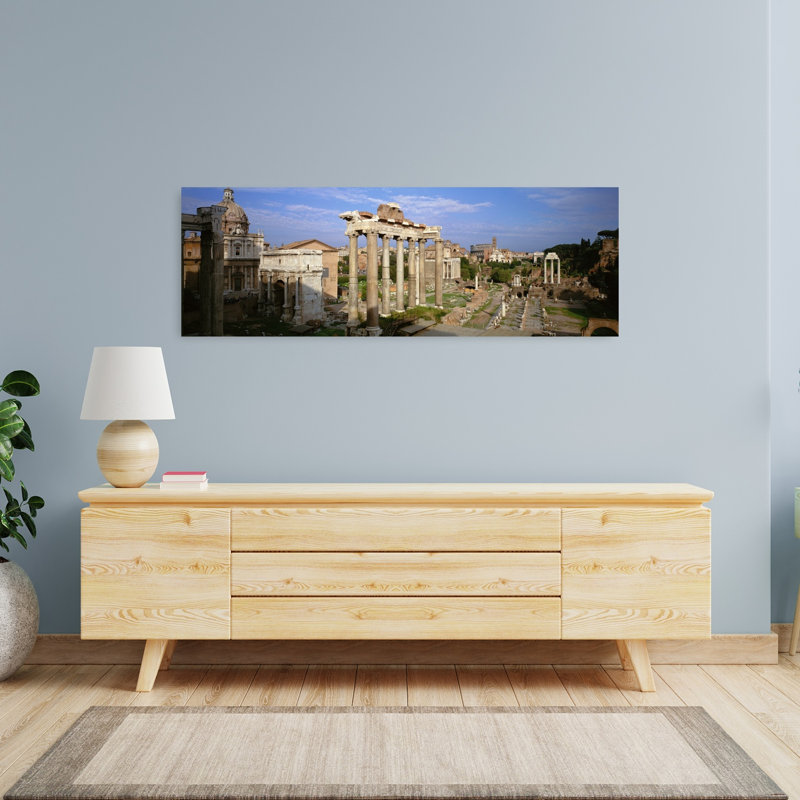 Forum Rome Italy by Robert Frerck - Wrapped Canvas Panoramic Print, 40.64 cm H x 121.92 cm W