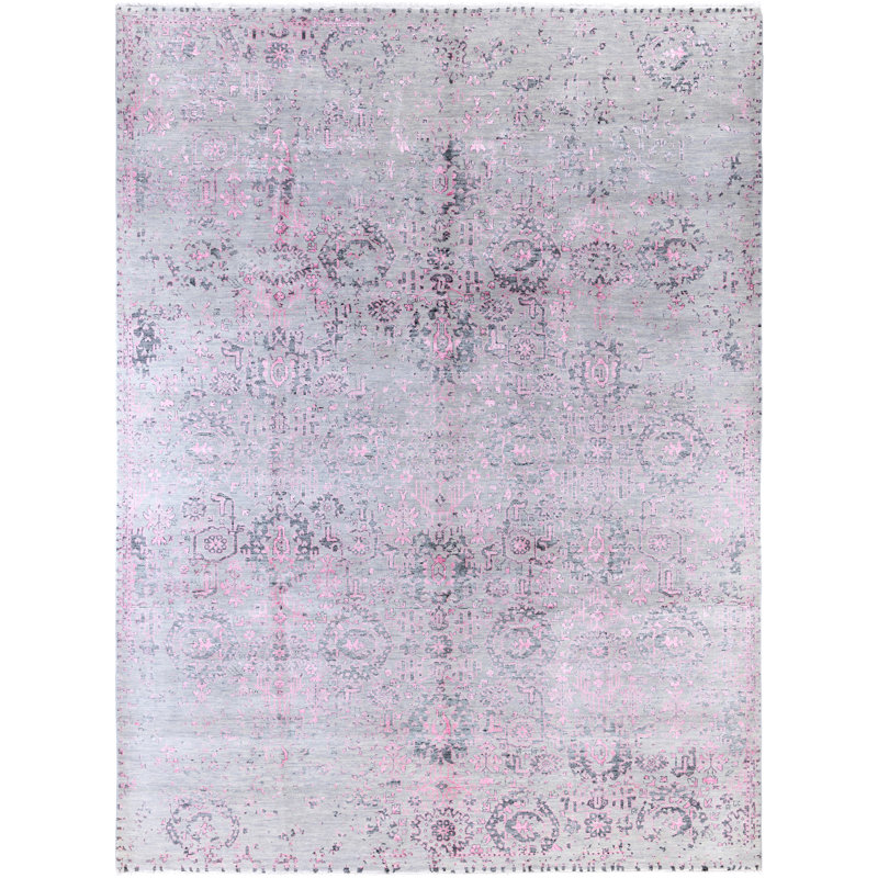Overdyed One-of-a-Kind 9' 0" X 11' 10" Hand Knotted Area Rug