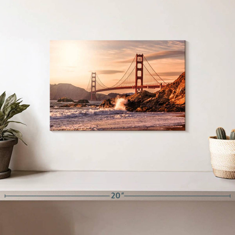 Lilie Sunlit Golden Gate Bridge, H 8 po x l 12 po