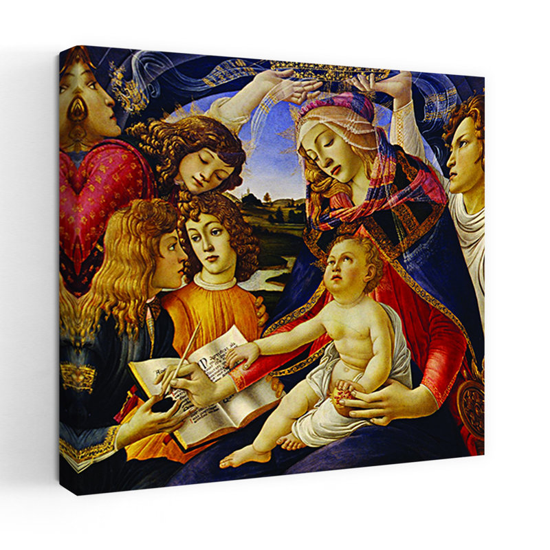 Madonna of the Magnificat, reproduction d'art murale classique, H 32 po x l 32 po