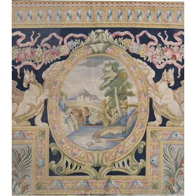 Savonnerie One-of-a-Kind 6'6" X 7'1" Wool Area Rug in