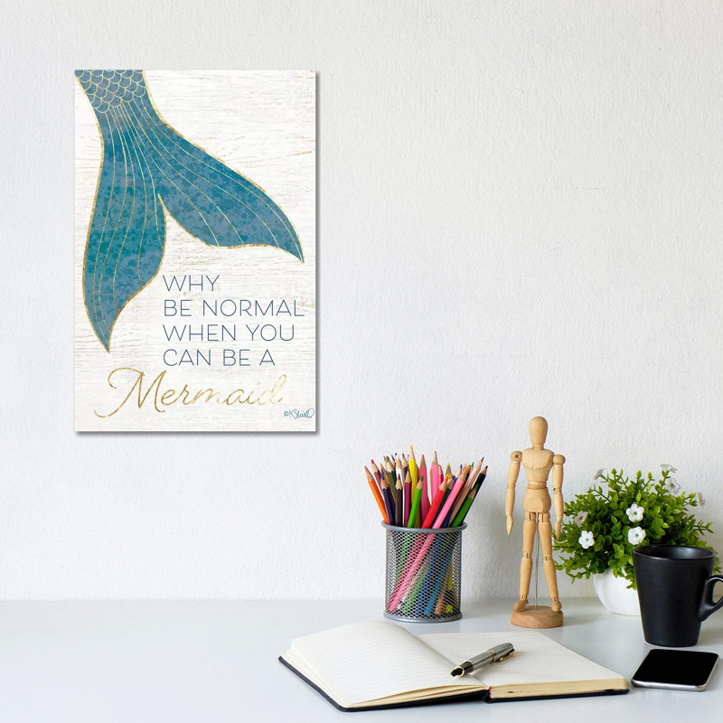 Why Be Normal? by Kate Sherrill - Wrapped Canvas Print, 20.32 cm H x 30.48 cm W