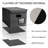 File Organizer Box With Lid, Collapsible File Folder Organizer With Plastic Slide, Hanging File Folder Box For Office Document Storage (2 Pack, Black)