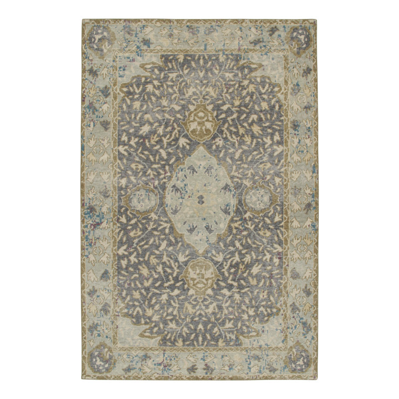 Hand Woven Cotton and Wool Area Rug