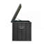 Boîte de rangement extérieure imperméable, grand bac de rangement pour patio pour coussins extérieurs, coussins décoratifs, outils de jardin, verrouillable (gris foncé)-111475279