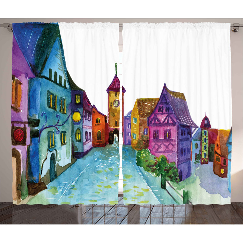 Semi Sheer Curtain Pair, 54" W x 84" L