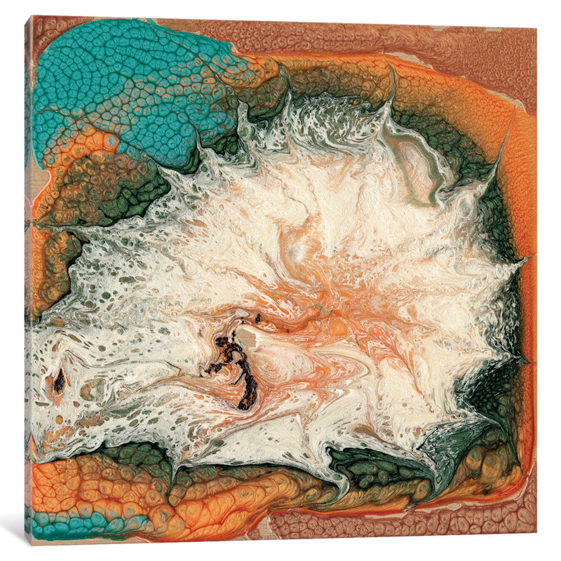 « caldera i », impression sur toile, H 37 po x l 37 po x P 1,5 po, Toile tendue, Pas de tapis